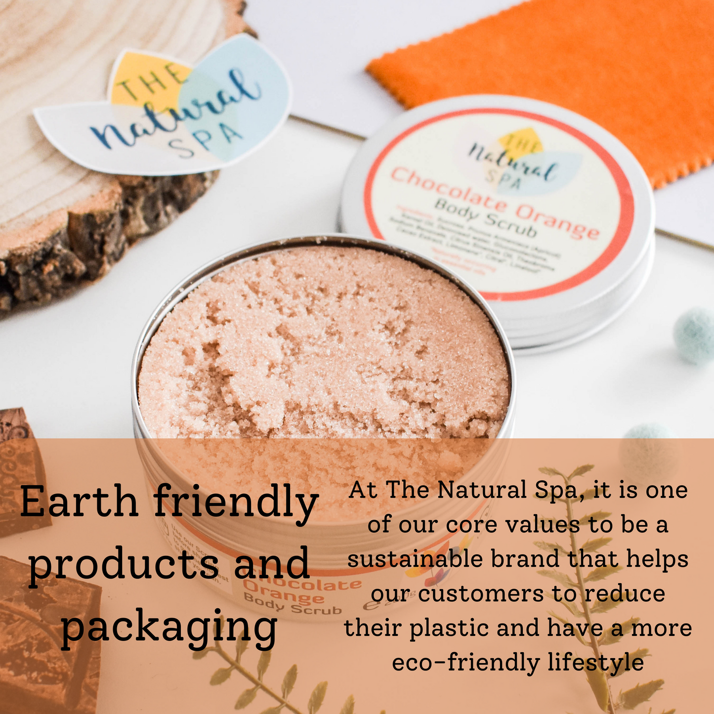 Chocolate Orange - Body Scrub - 3 different size option-3