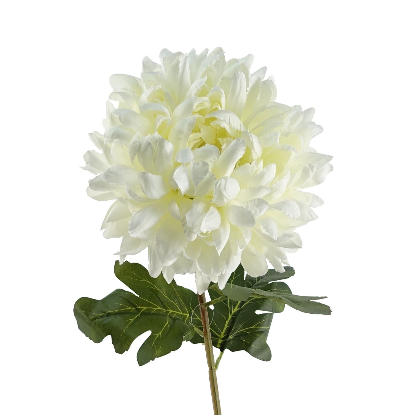 Pack of 6 x Artificial Flowers Extra Large Reflex Chrysanthemum - White 75cm-3