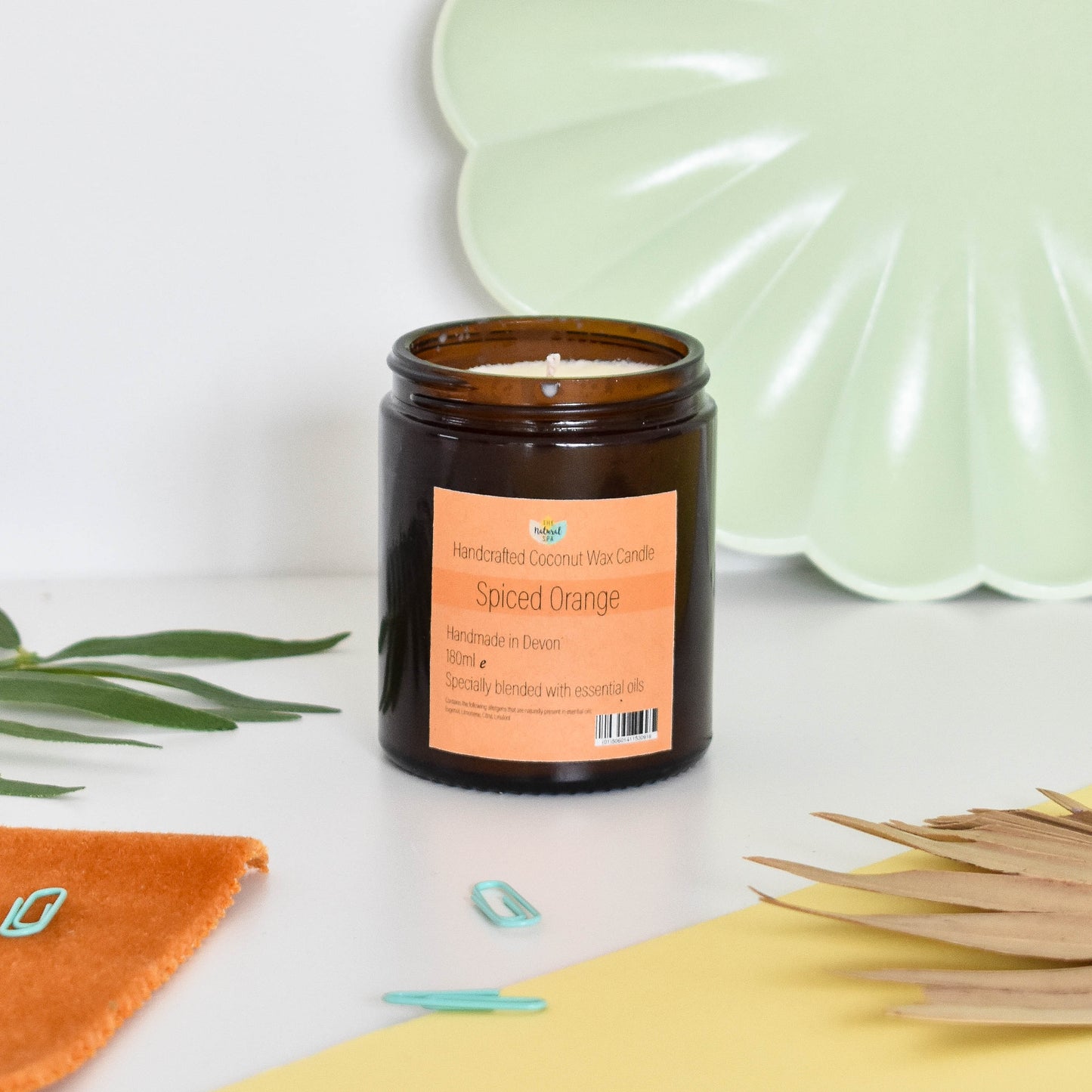 Spiced Orange hand poured coconut wax candle - 2 size options-2