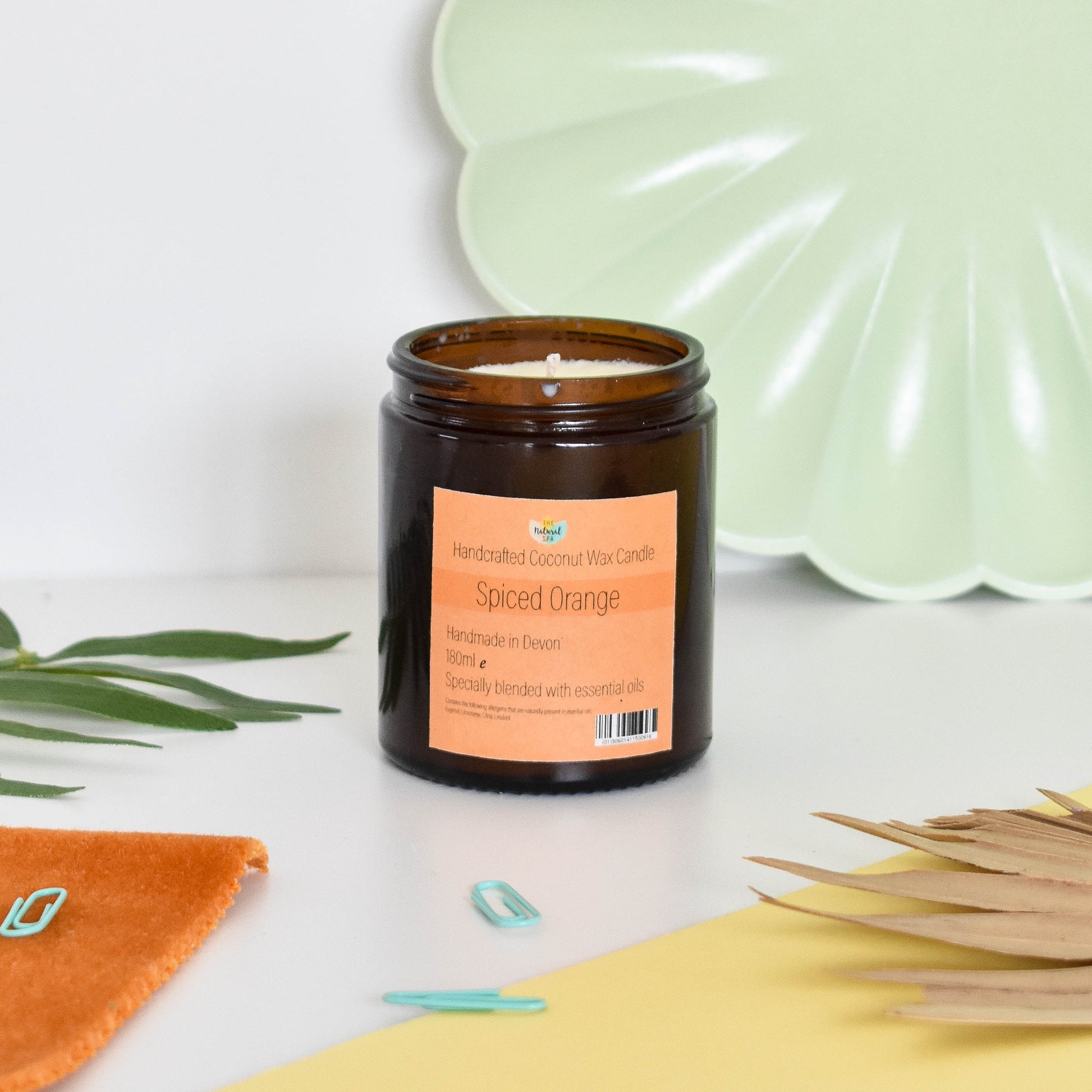 Spiced Orange hand poured coconut wax candle - 2 size options-2