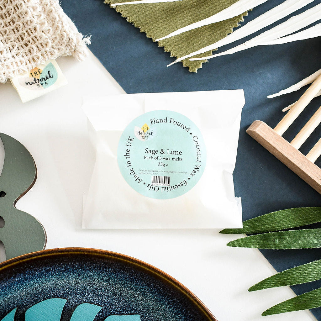 Sage & Lime Coconut Wax melts - Pack of 3-0