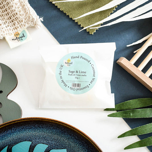 Sage & Lime Coconut Wax melts - Pack of 3-0