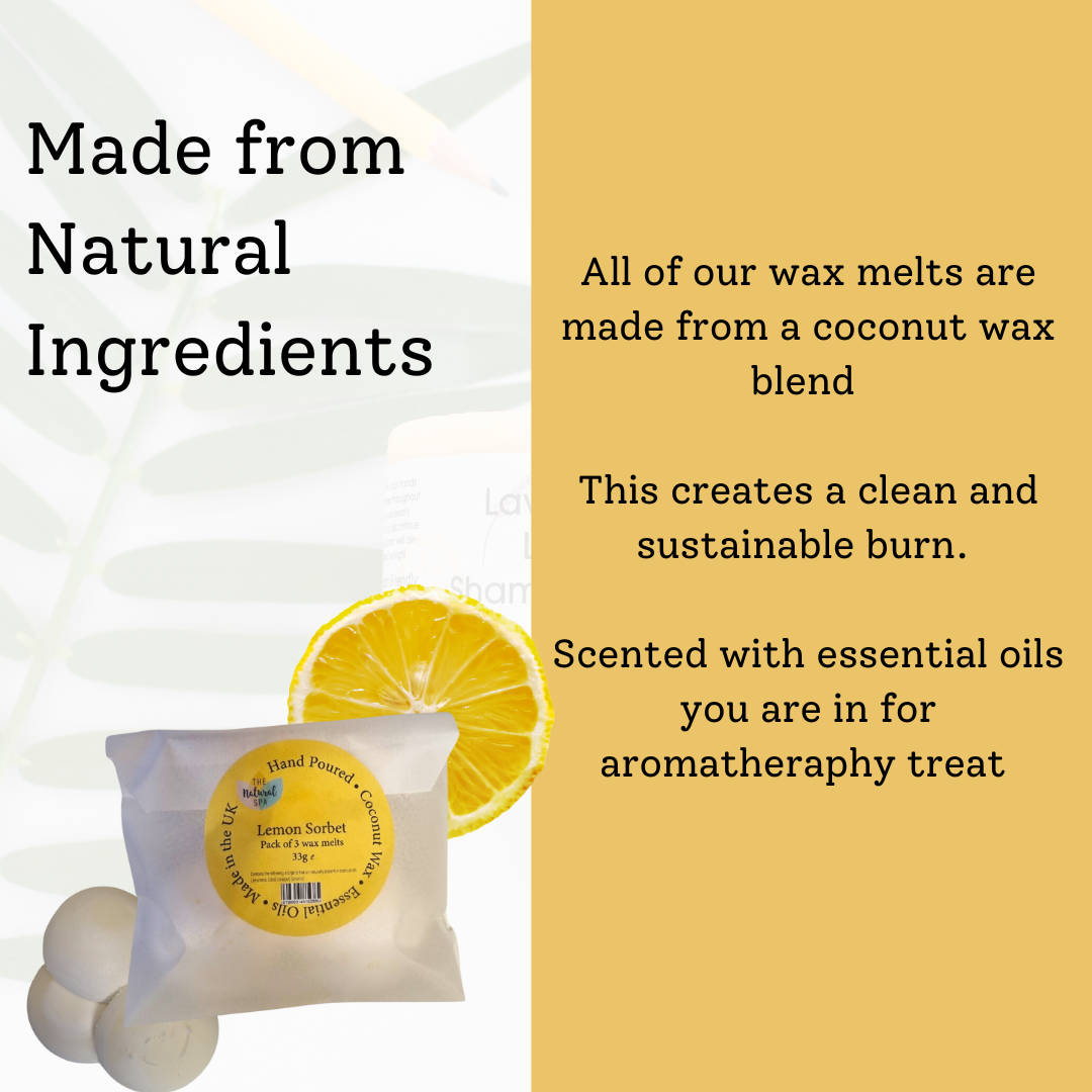 Lemon Sorbet Coconut Wax melts - Pack of 3-3