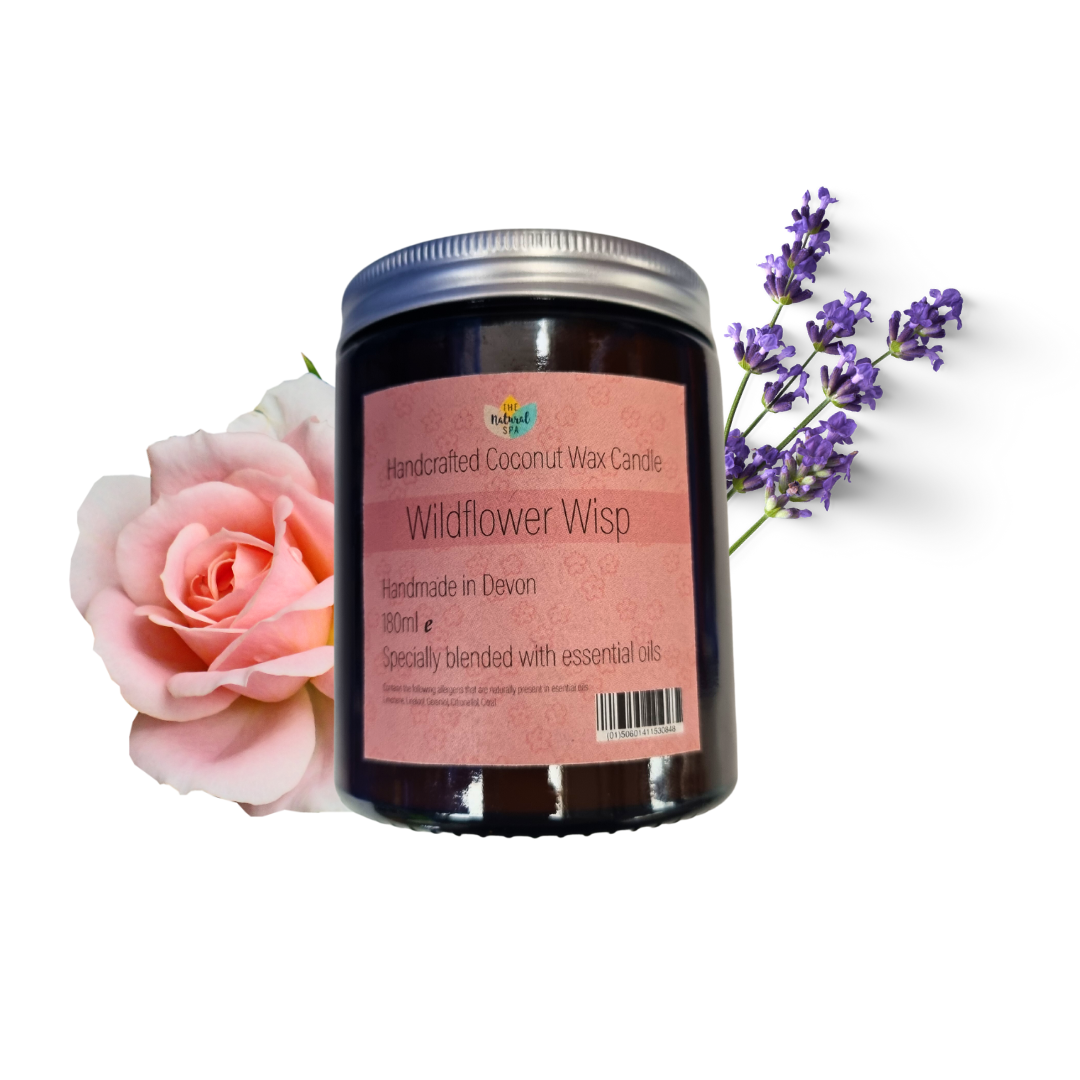 Wildflower Wisp hand poured coconut wax candle - 2 size options-1