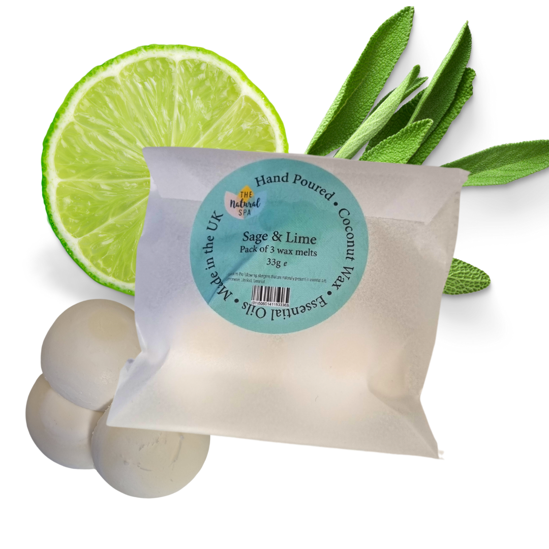 Sage & Lime Coconut Wax melts - Pack of 3-1