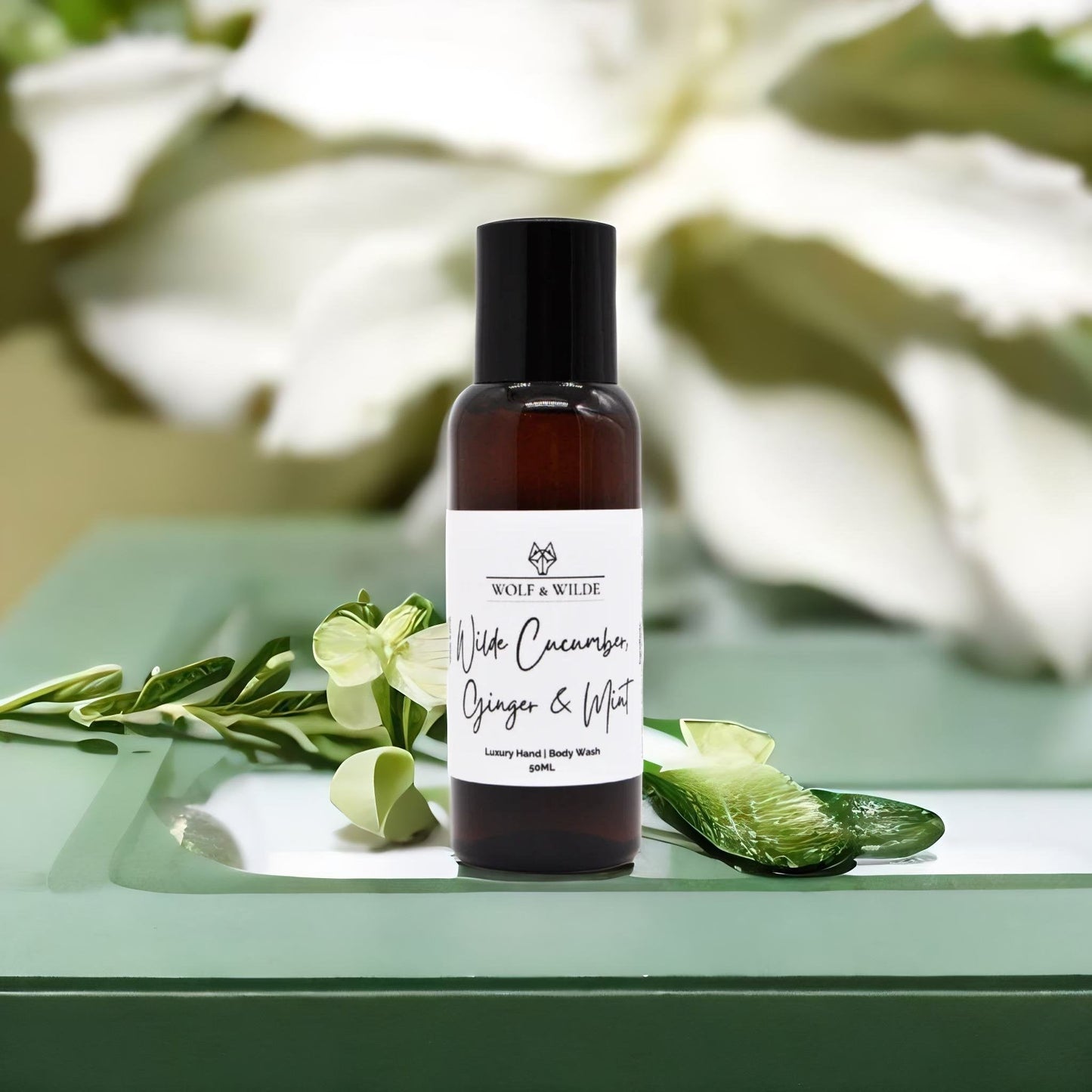 Wilde Cucumber, Ginger & Mint Travel Size Luxury Hand & Body Wash 50ML-0